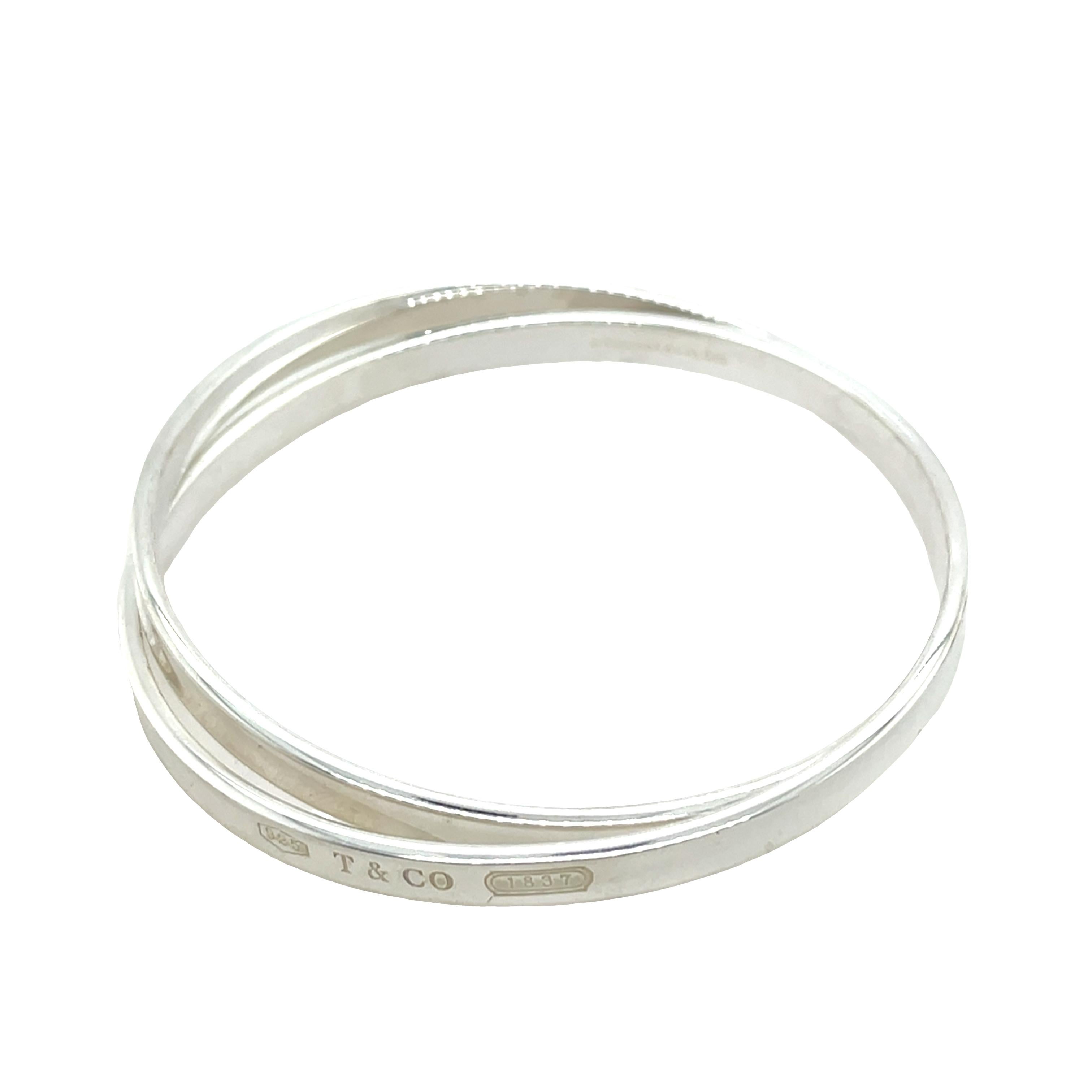 Bracciale 2 Bangle in argento di Tiffany & Co. In condizioni ottime in vendita a London, GB