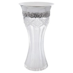 Tiffany & Co. Jarrón de plata y cristal
