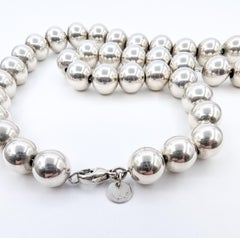 Tiffany & Co. Silver Ball Necklace in Sterling Silver