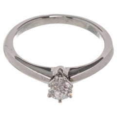 Tiffany & Co. Silber Diamant Solitär-Ring