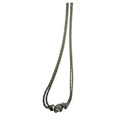 Tiffany & Co. silver double rope necklace 925