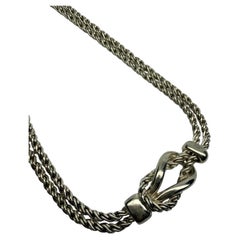 Tiffany & Co. silver double rope necklace 925