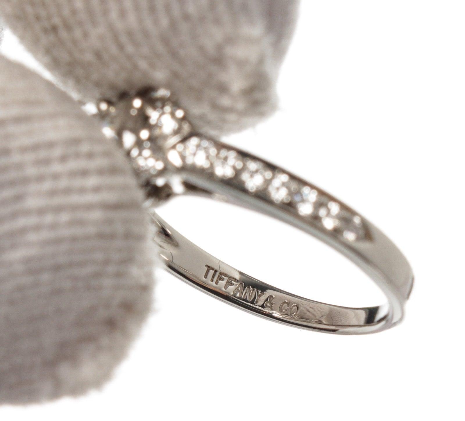 Tiffany & Co. Silver Flora Ring 4.5 48 1