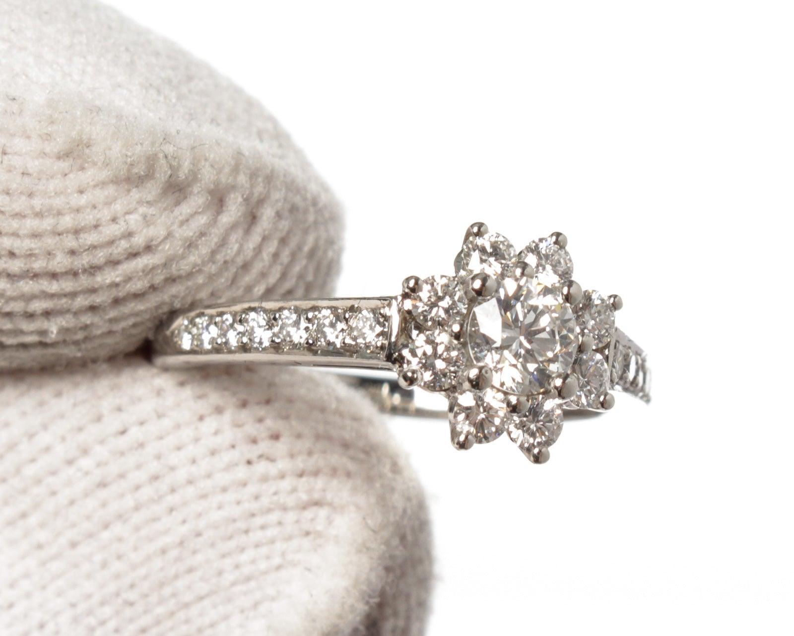 Tiffany & Co. Silver Flora Ring 5.25 1