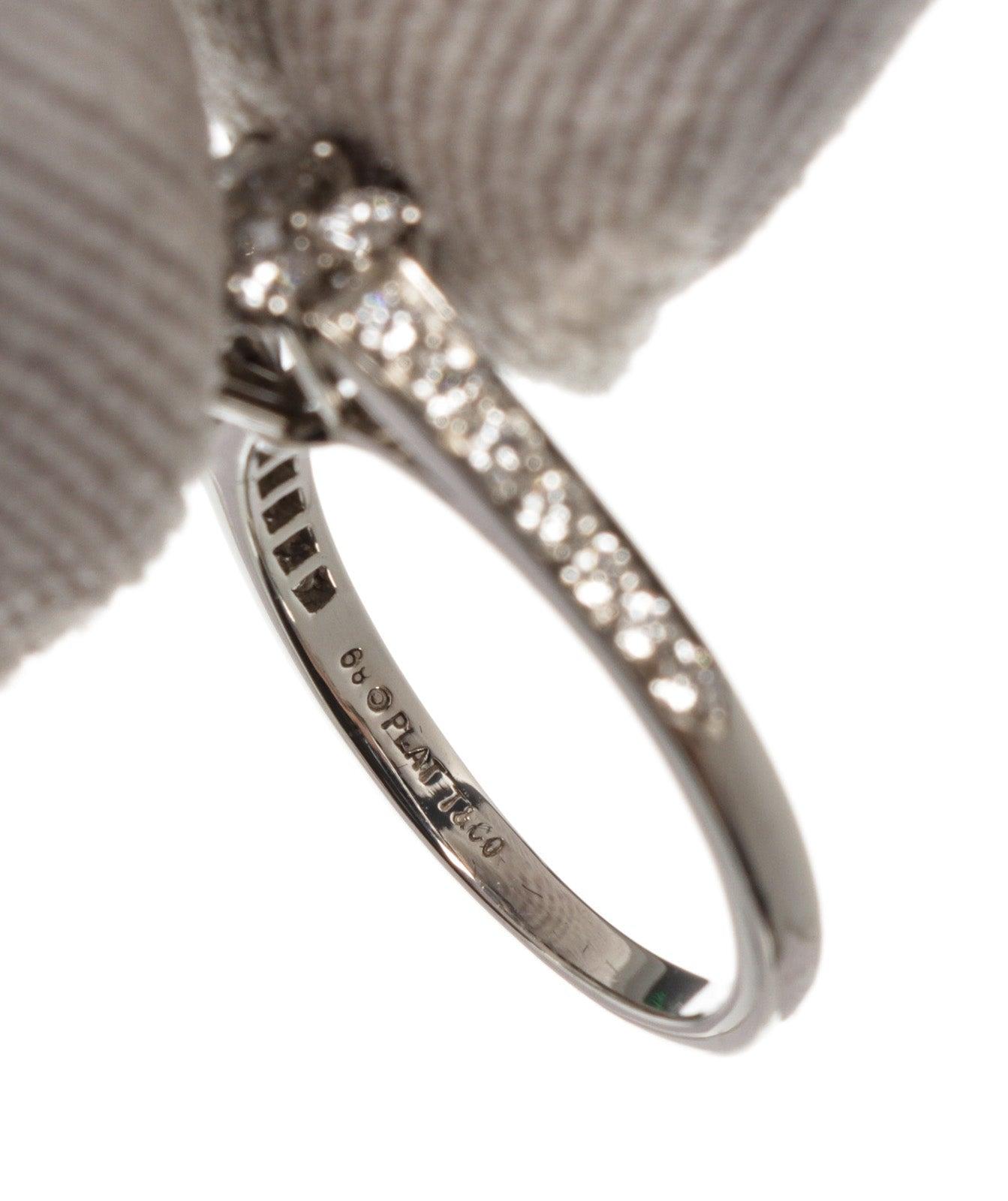 Tiffany & Co. Silver Flora Ring 5.25 2