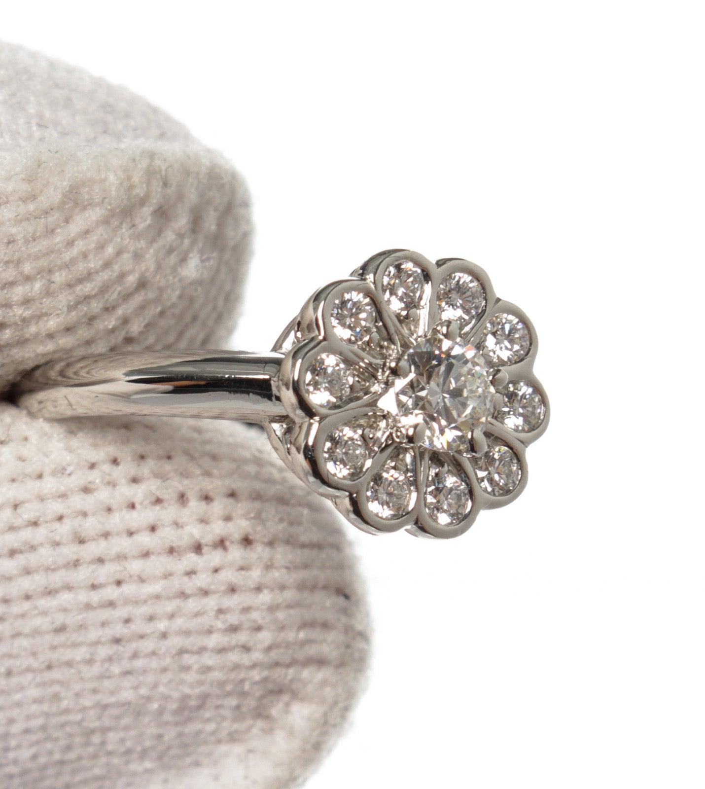Tiffany & Co. Silver Flower Ring In Good Condition In Irvine, CA