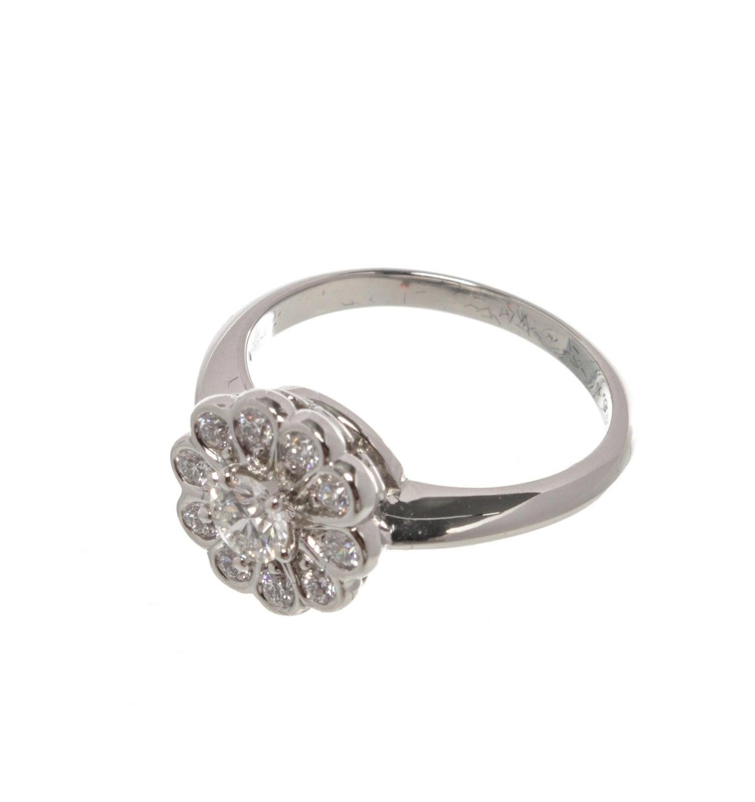 Tiffany & Co. Silver Flower Ring 1