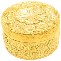 Tiffany & Co. Silver Gilded Box