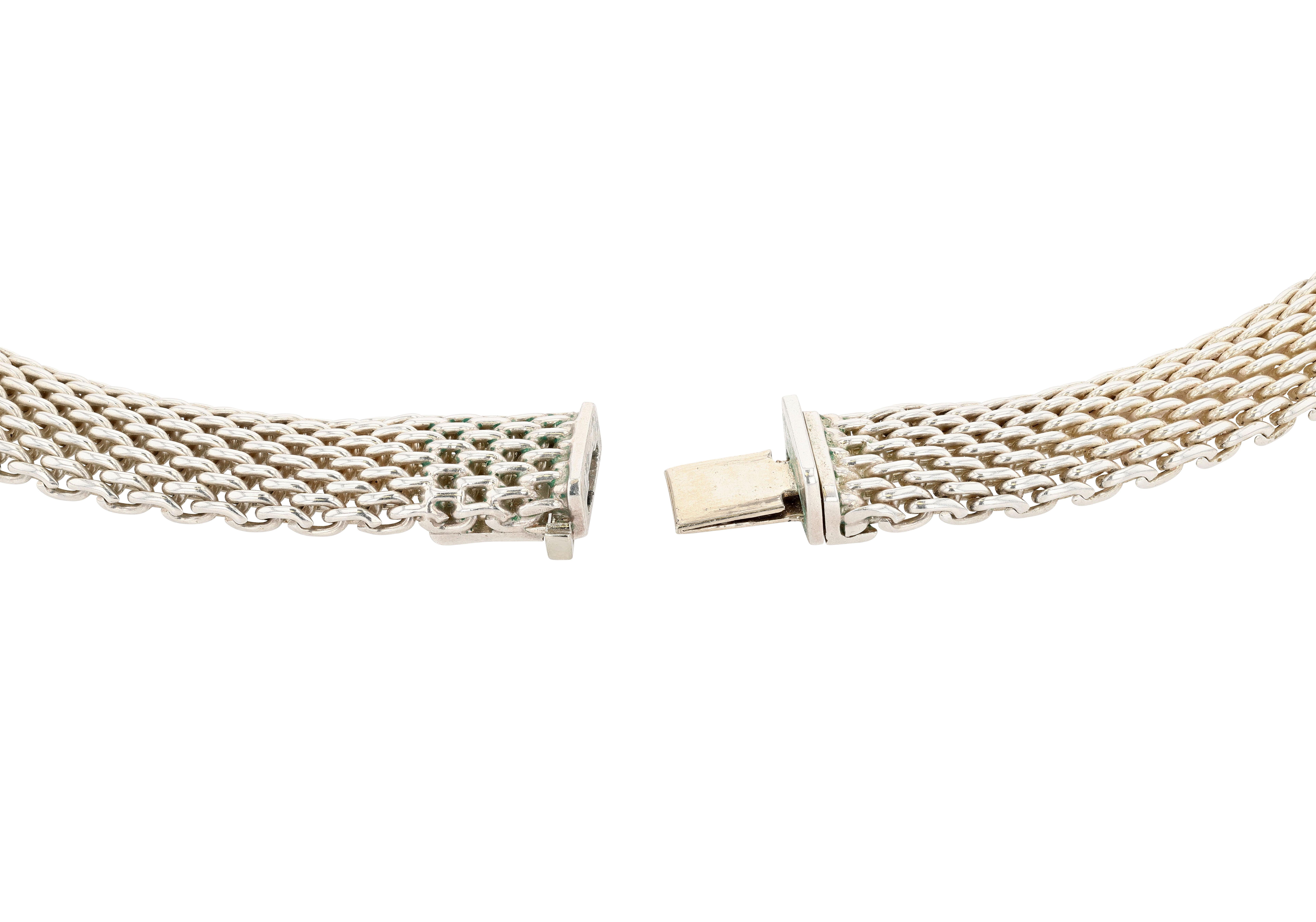 Women's or Men's Tiffany & Co. Silver Mesh Somerset Necklace