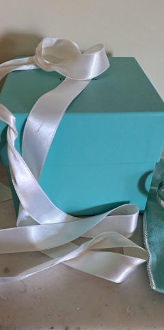 Tiffany & Co silver mug childs christening mug gift tied ribbon decoration