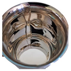Tiffany & Co silver mug childs christening mug gift tied ribbon decoration