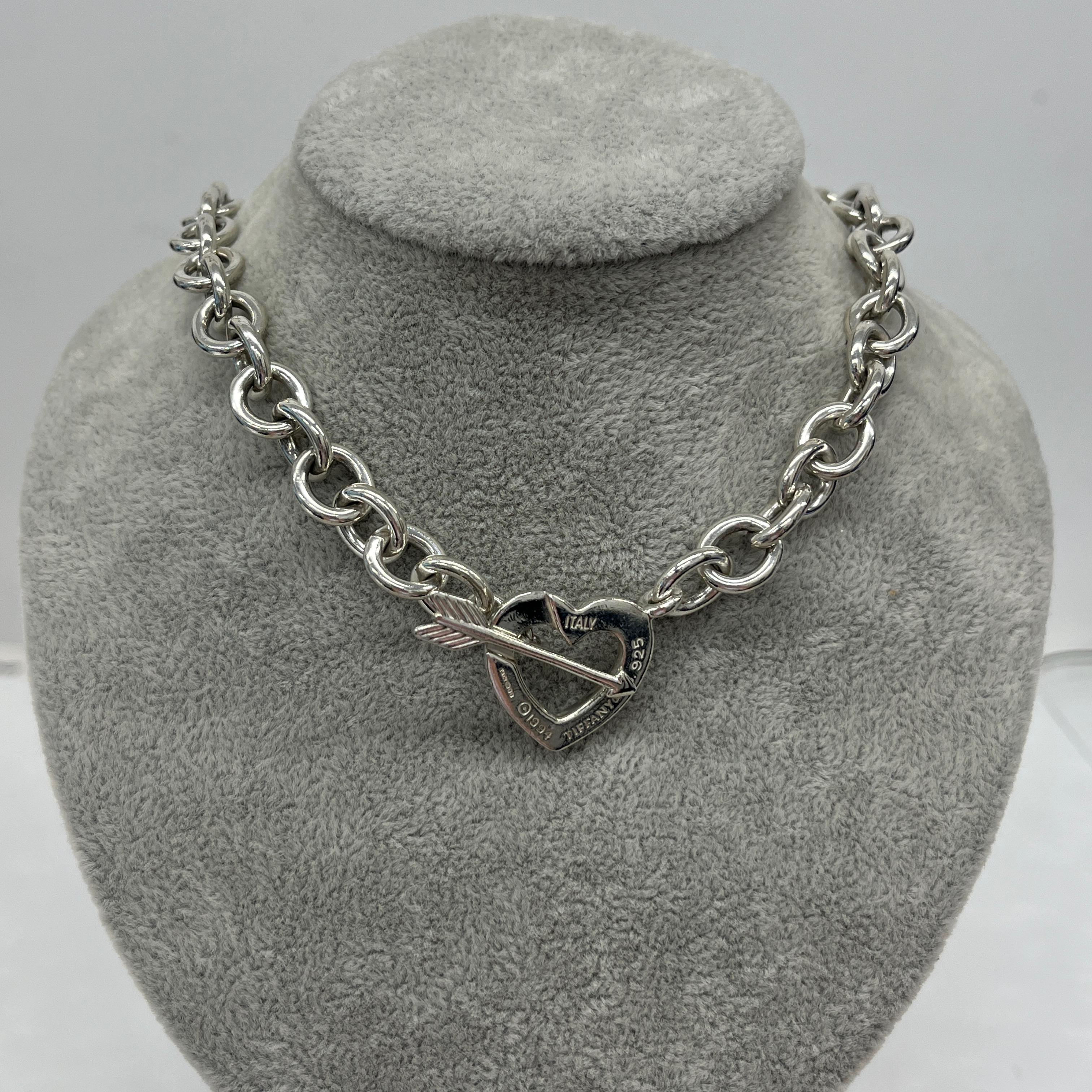 Women's Tiffany & Co. Silver Necklace, 74.71g For Sale