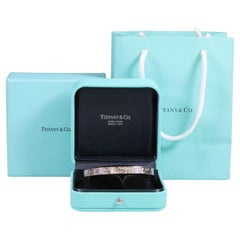 Tiffany & Co silver notes cuff bangle/bracelet 727 5th avenue New York