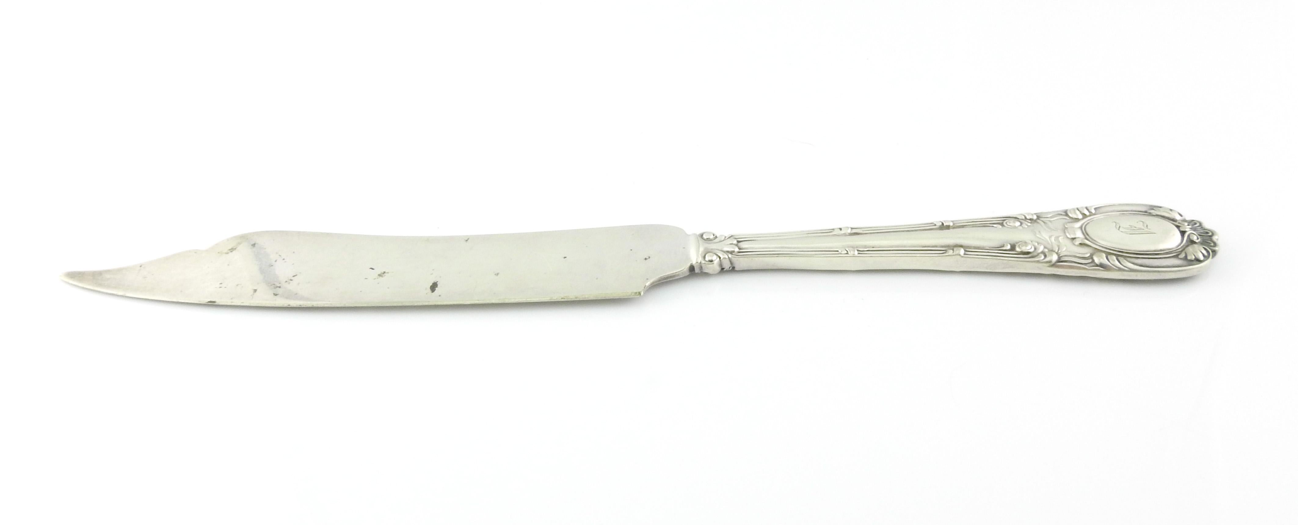 Tiffany & Co Silver Plate Old French Fish Knife 2