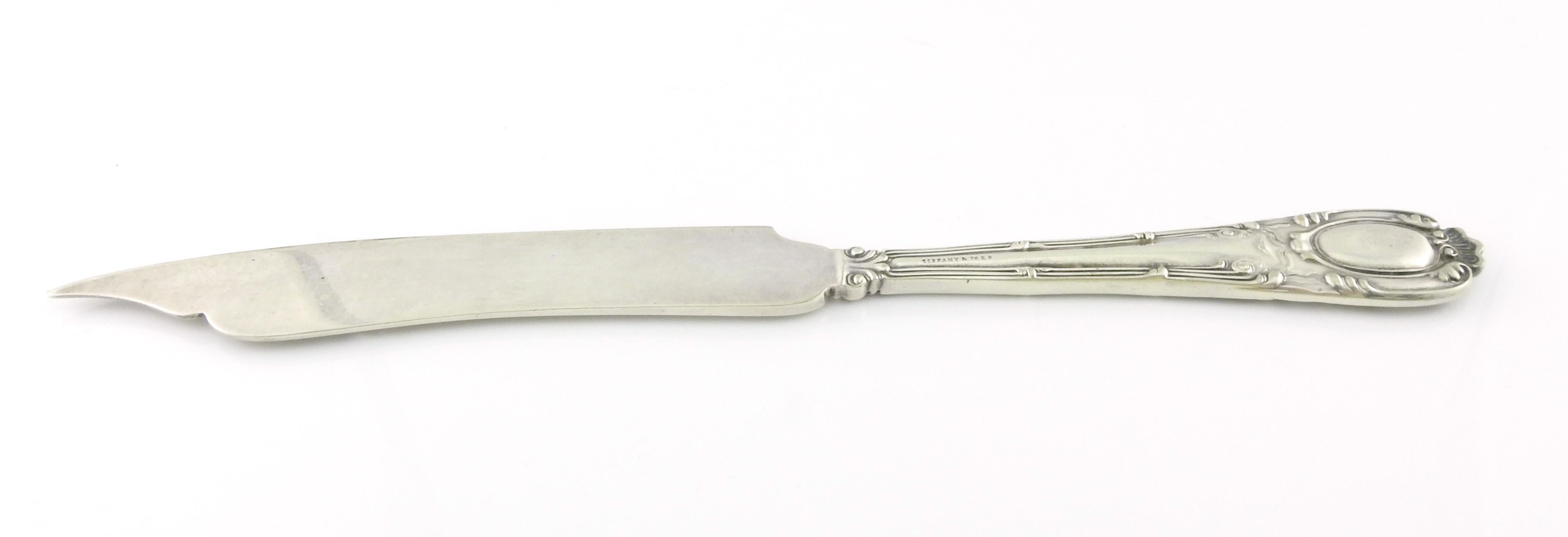 Tiffany & Co Silver Plate Old French Fish Knife 3
