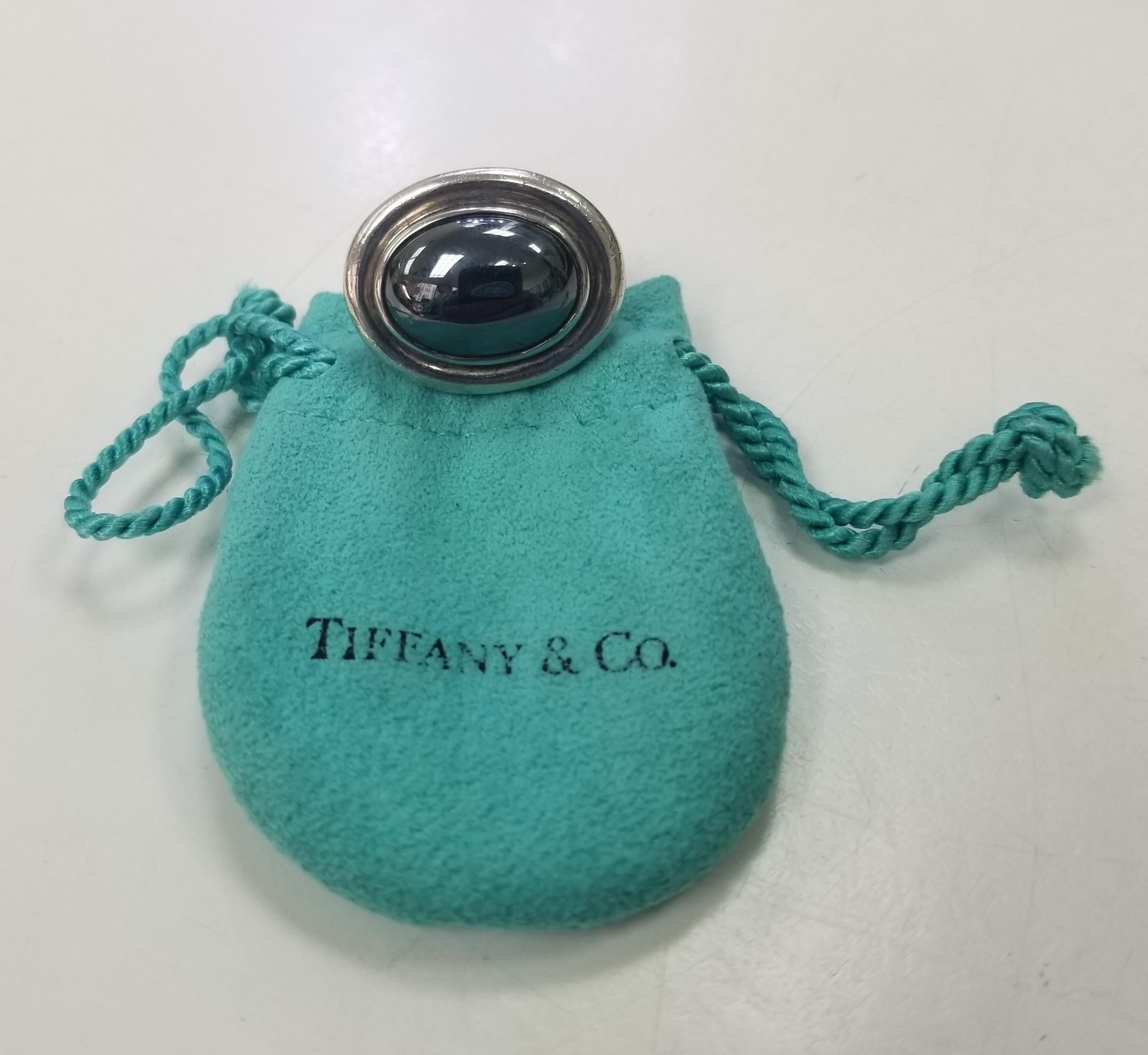 AUTHENTIC TIFFANY & CO SILVER PICASSO ONYX RING! SIZE 6.5 ABSOLUTELY STRIKING!!!! Authentic Tiffany & Co. Ring A very DISTINGUISHED ring - picture doesn't do it justice! Engraving: 