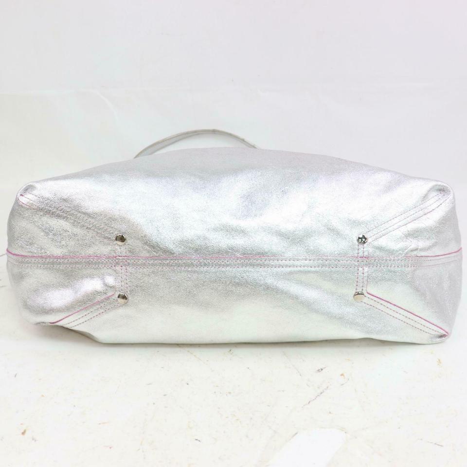 Tiffany & Co. Silver Reversible Shopper Tote with Pouch 871440  3