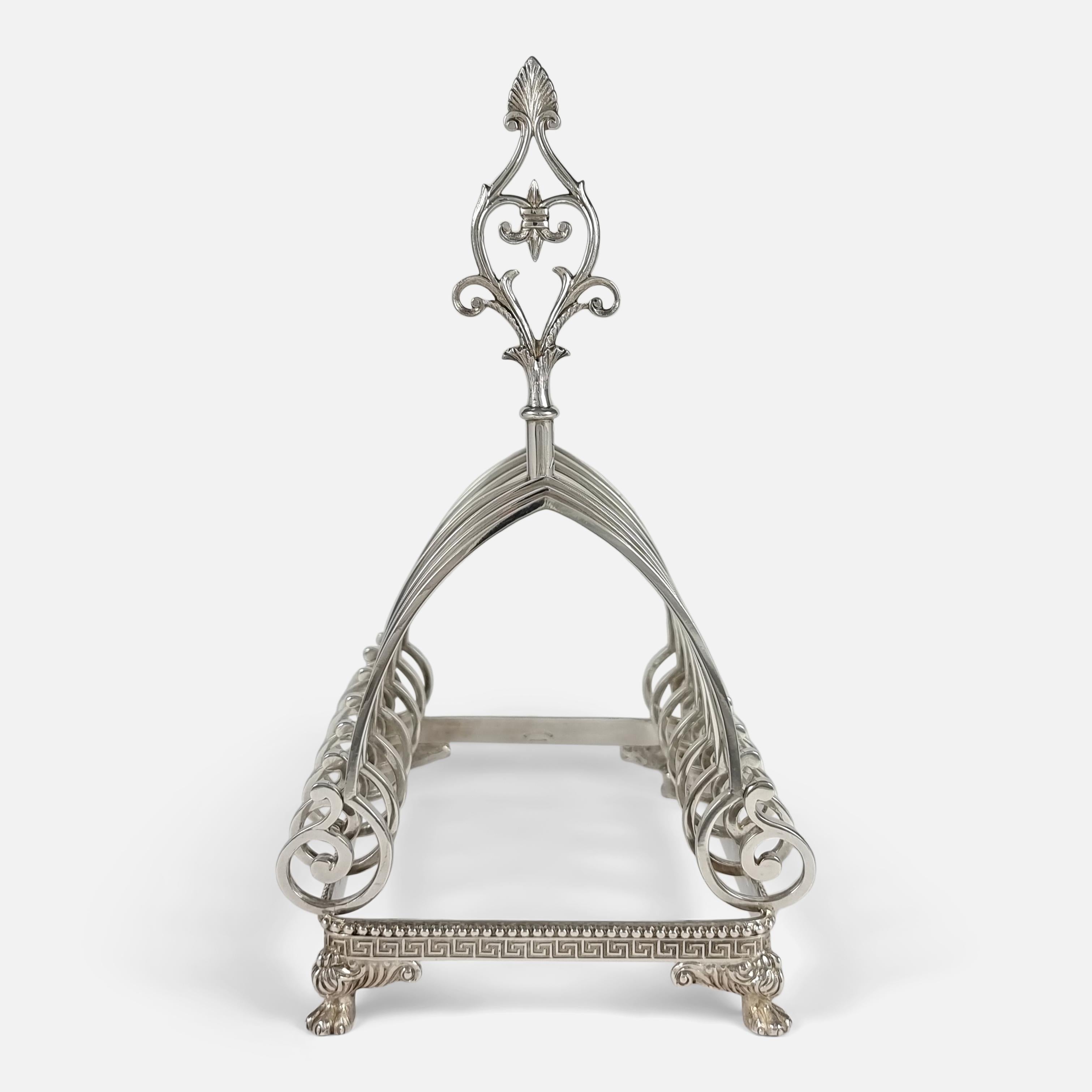 Tiffany & Co Silver Toast Rack, J.C. Moore & Son, circa 1850s 1