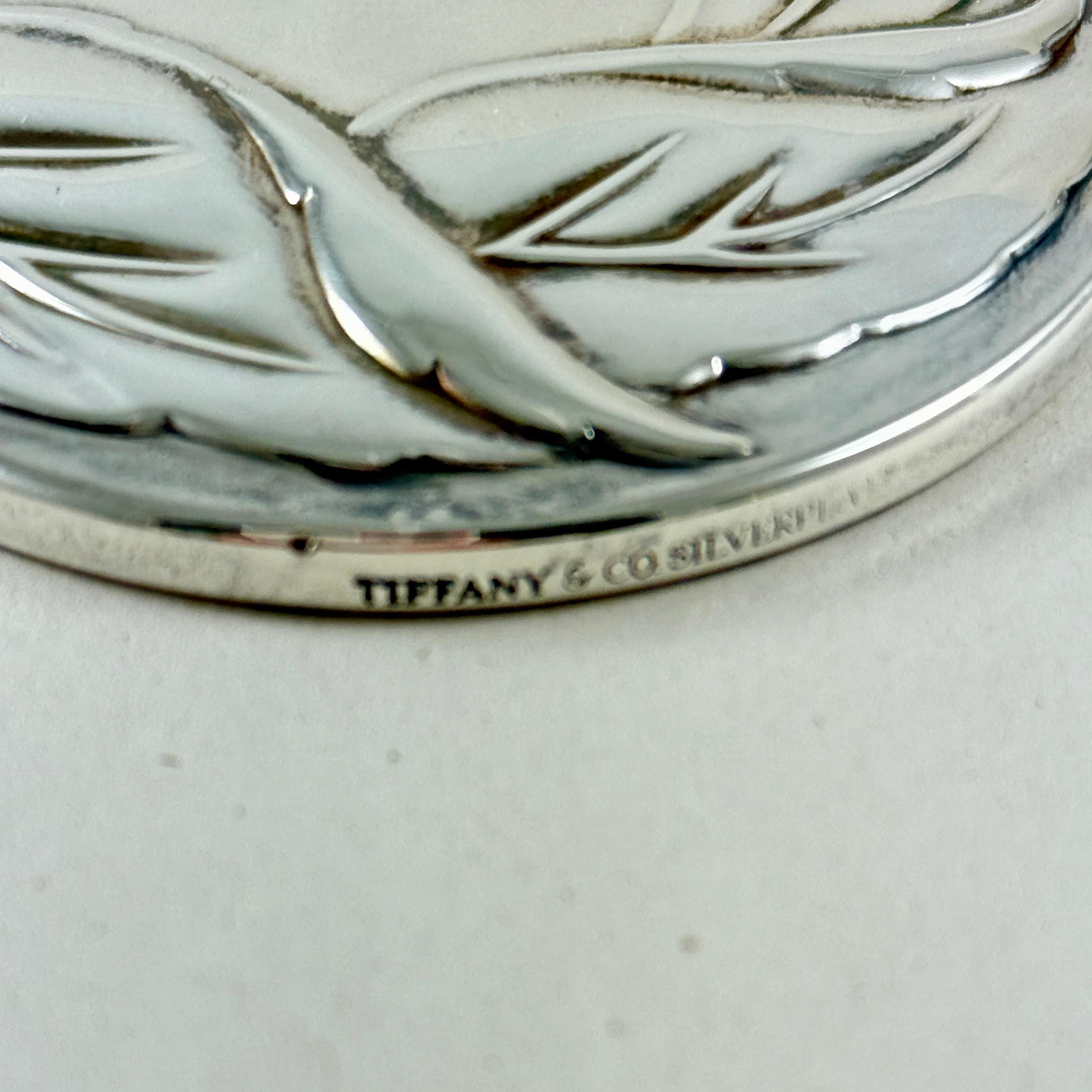 Art Nouveau Tiffany & Co. Silverplate Compact Mirror For Sale
