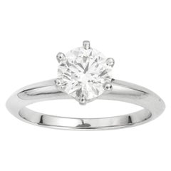 GIA Certified IF Tiffany & Co. Diamond Solitaire Ring