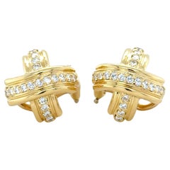 Tiffany & Co. Signatur X Diamant-Ohrringe