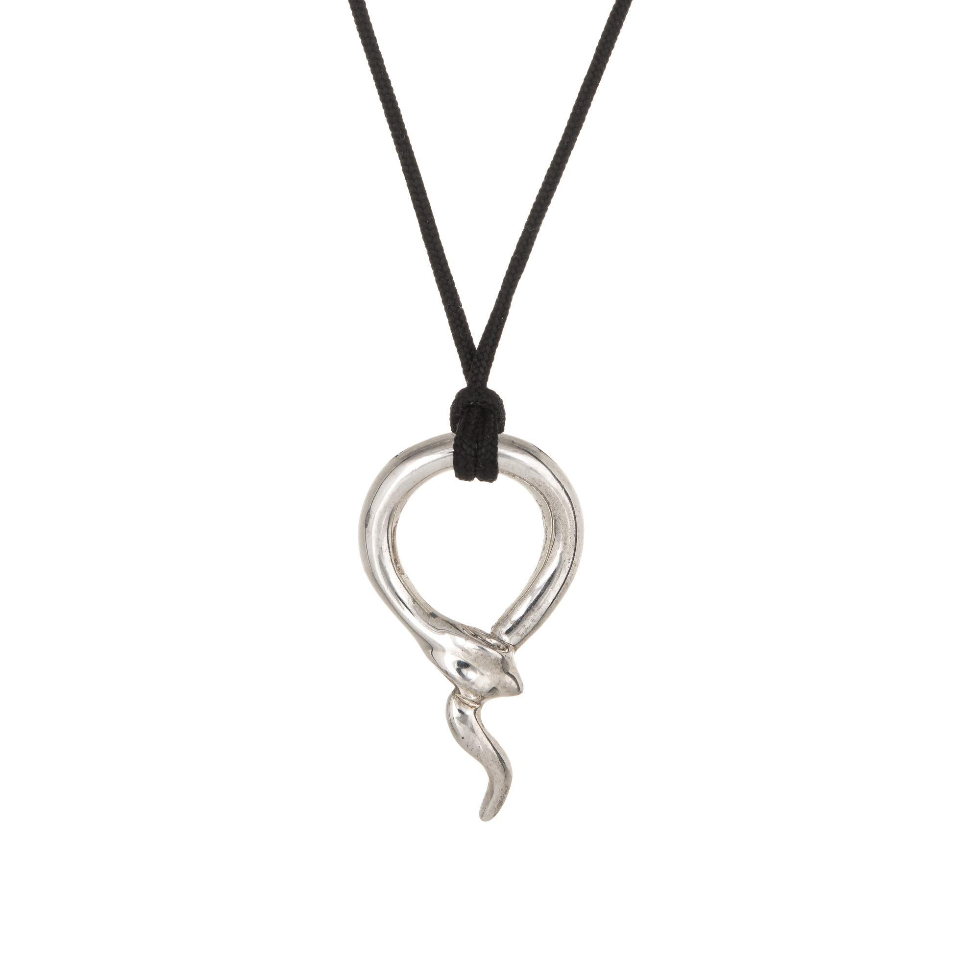 snake chain cord pendant