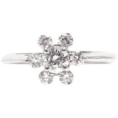 Tiffany & Co. Anillo de Platino con Diamantes Copo de Nieve