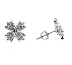 Tiffany & Co. Snowflake Floret Diamond Stud Earrings