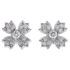 Tiffany & Co. Snowflake Floret Diamond Stud Earrings