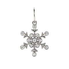 Tiffany & Co. Snowflake Pendant Pendant & Charms Platinum with Diamonds