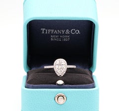 Tiffany & Co. Soleste 1.10 Carat Pear Shape Engagement Ring in Platinum