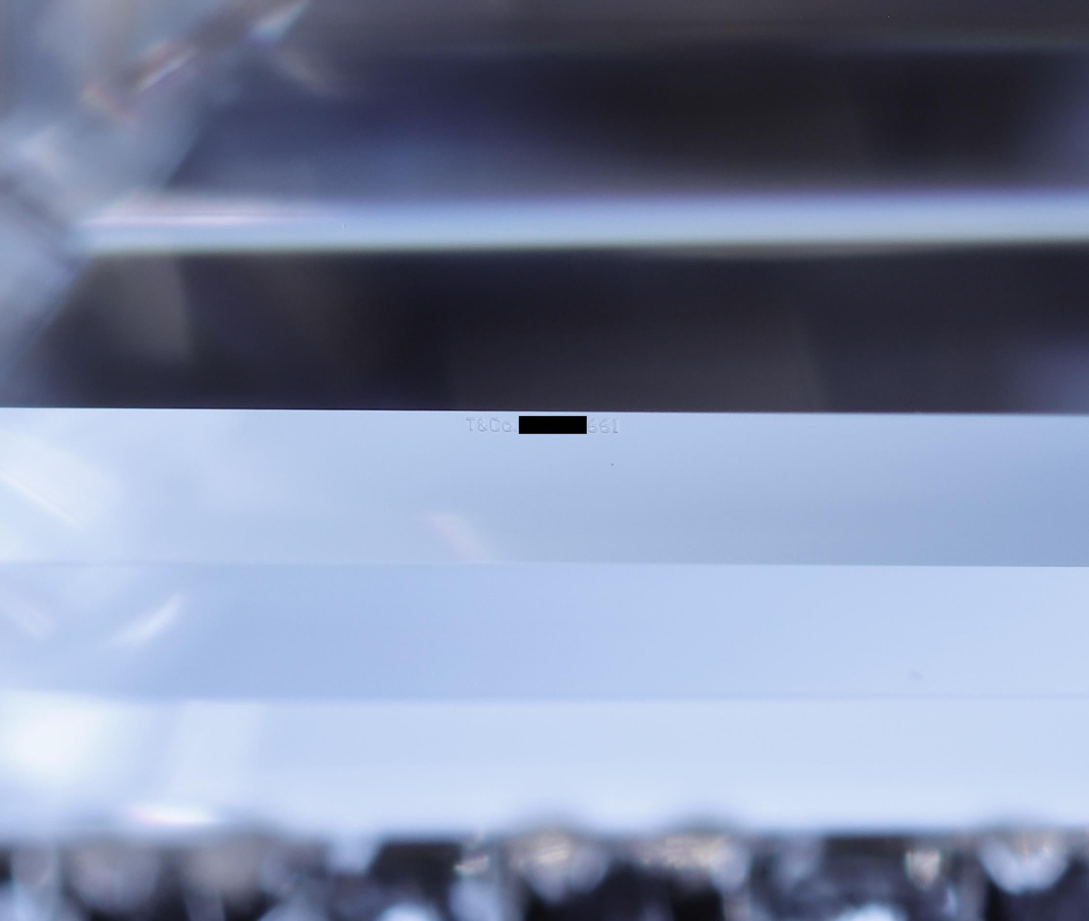 Tiffany & Co. Soleste 1.12 Ct Center Emerald Cut Halo Engagement Ring - F VVS2 9