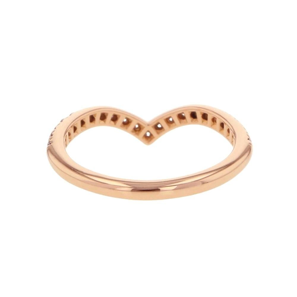 TIFFANY & Co. Anillo Soleste V de Diamantes en Oro Rosa de 18 quilates 4,5 Corte redondo en venta