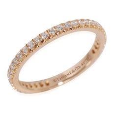 TIFFANY & Co. Soleste 18K Rose Gold Full Circle Diamond Band Ring 5.5