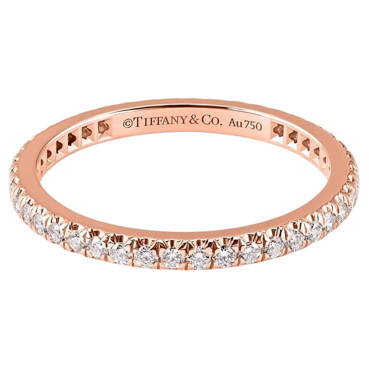 TIFFANY & Co. Soleste Anillo de Diamantes Círculo Completo de Oro Rosa de 18 K 6.5