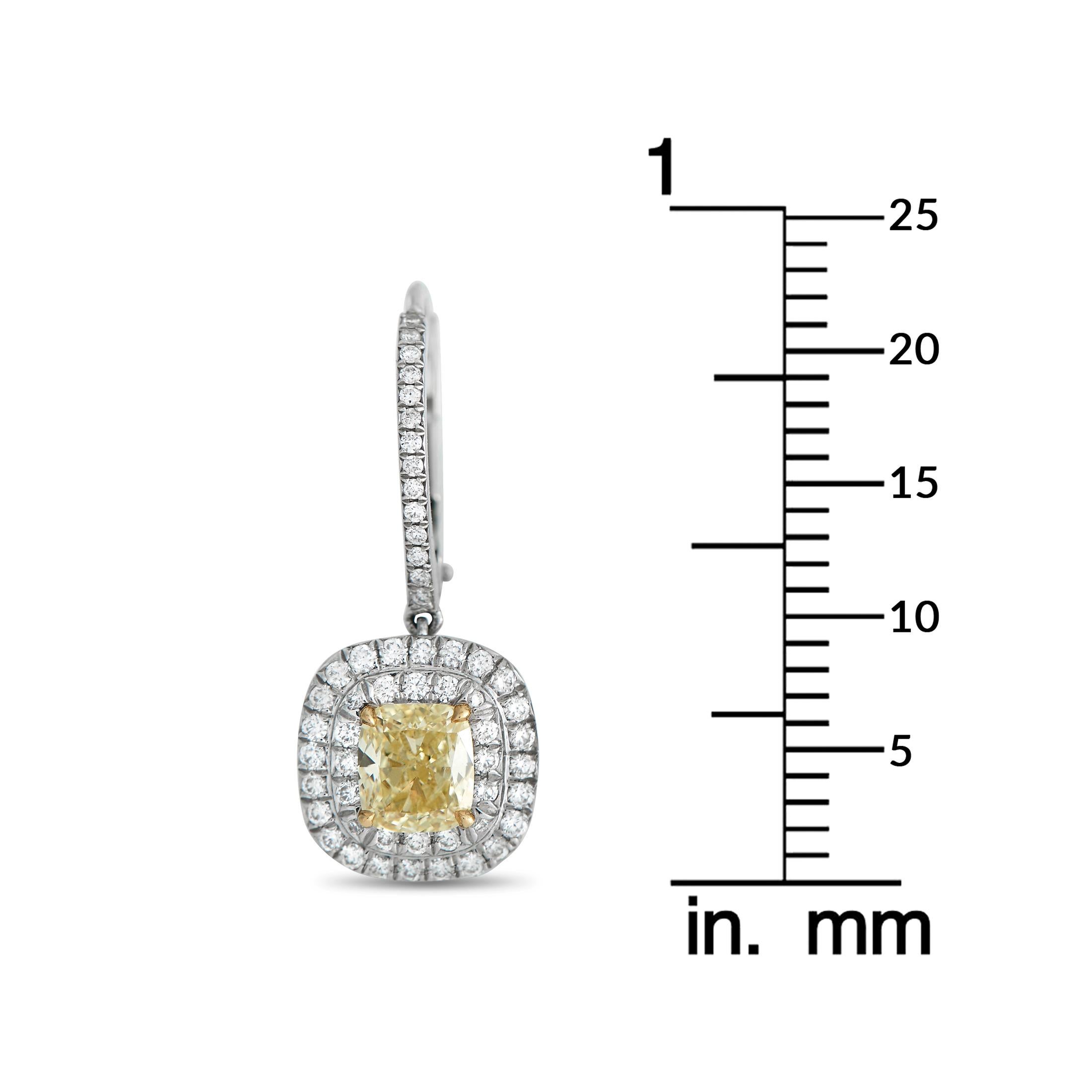 yellow diamond earrings tiffany