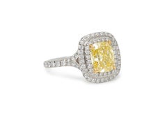 Tiffany & Co., Soleste 2.10 Carat Fancy Intense Yellow Diamond Engagement Ring