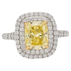 Tiffany 
Co., Soleste 2.10 Carat Fancy Intense Yellow Diamond Engagement Ring