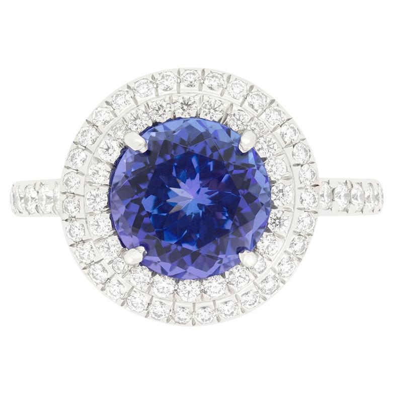 Anillo en racimo "Soleste" de tanzanita y diamantes de 2,20 ct Tiffany & Co.