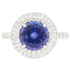 Tiffany & Co ‘Soleste’ 2.20ct Tanzanite and Diamond Cluster Ring