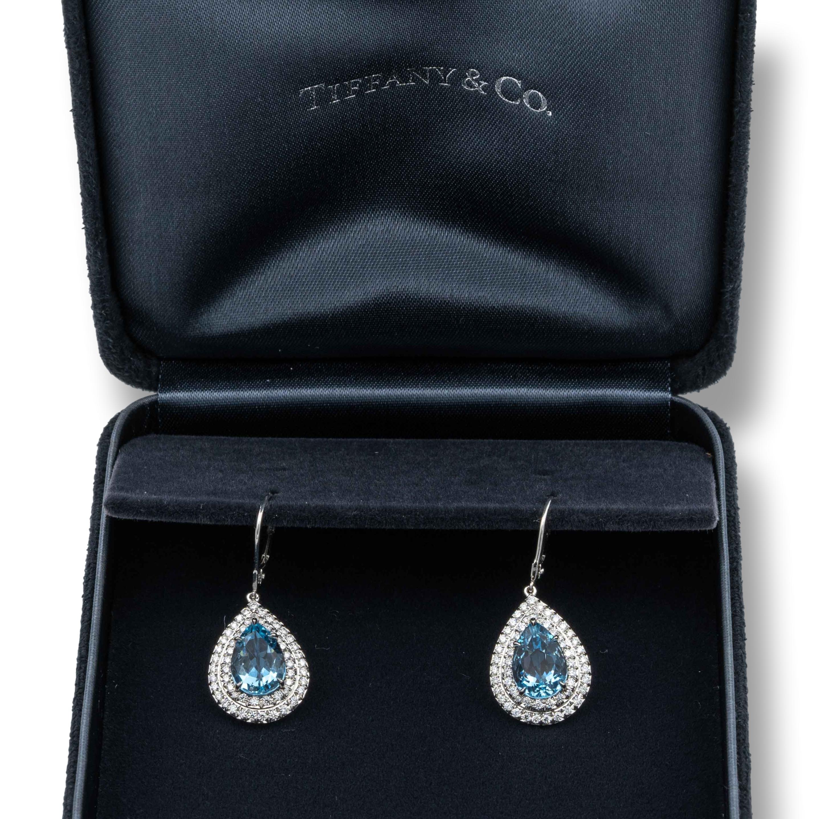 tiffany and co aquamarine earrings