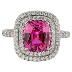 Tiffany & Co. Soleste 4.42ct Pink Sapphire & Diamond Ring