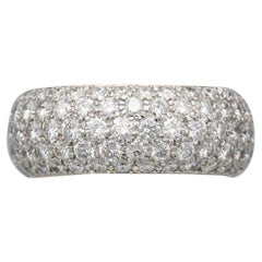Tiffany & Co. Soleste 5 Row Diamond Platinum Eternity Band Size 5.25