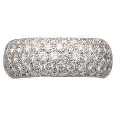 Tiffany & Co. Soleste 5 Row Diamant Platin Eternity-Ring Größe 6