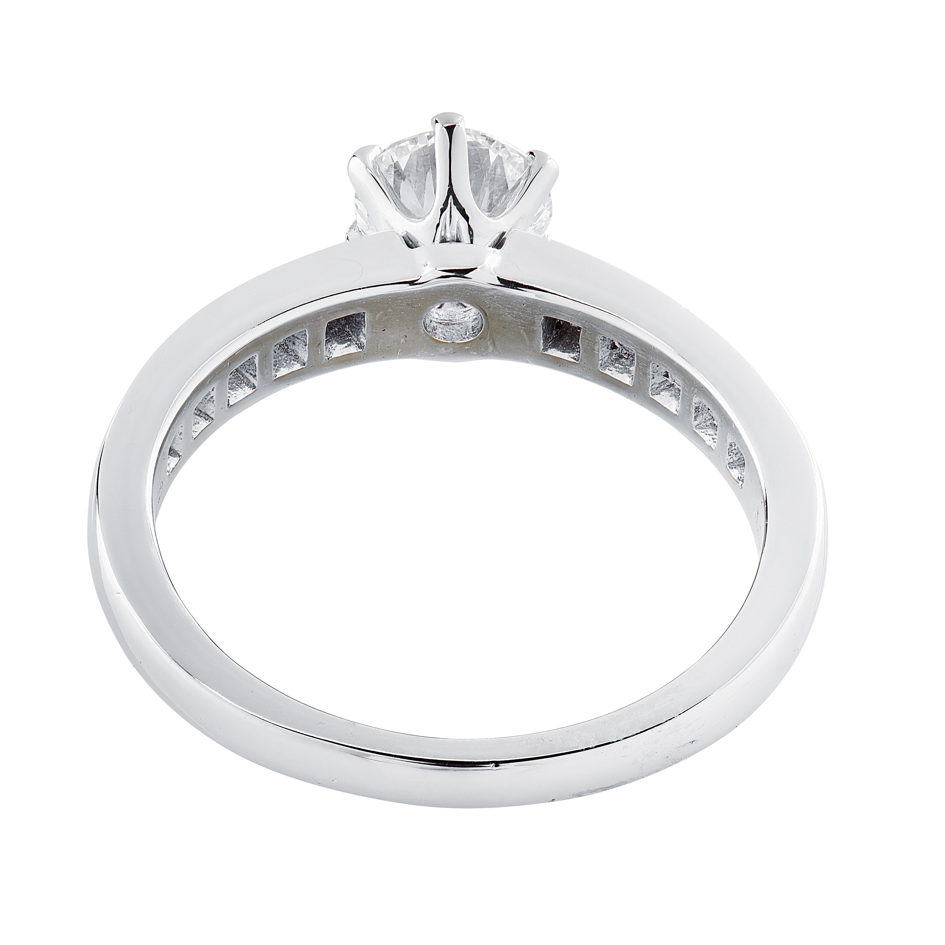 Tiffany & Co. Soleste .68ct Bague de fiançailles diamant taille brillant rond Pour femmes en vente