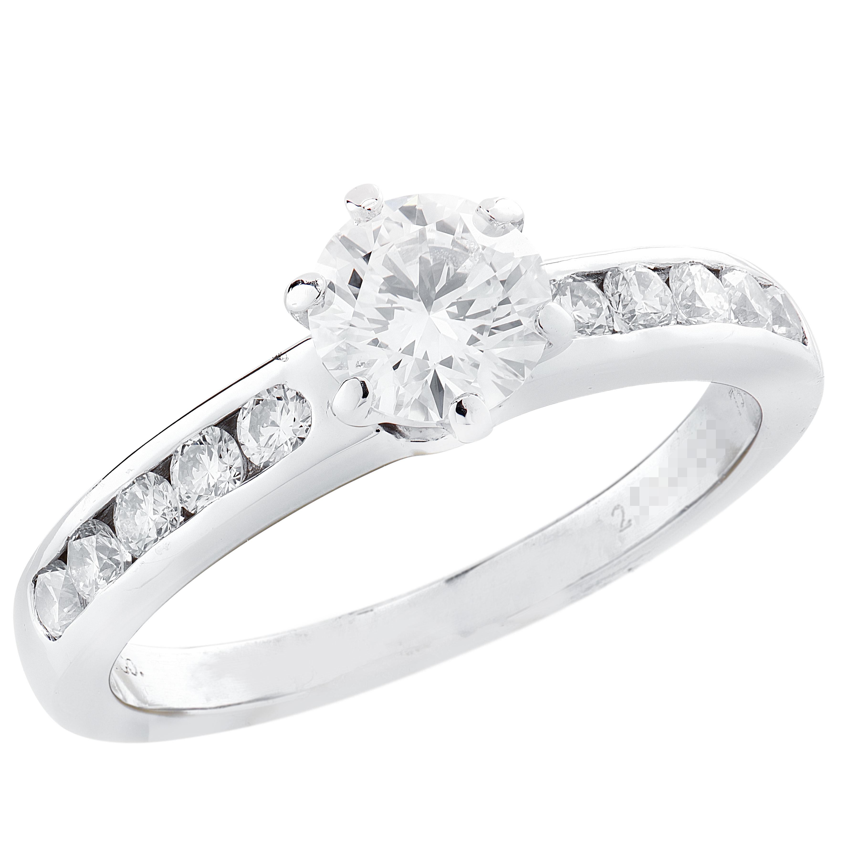 Tiffany & Co. Soleste .68ct Bague de fiançailles diamant taille brillant rond en vente 2