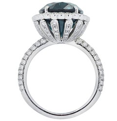 Tiffany & Co. Soleste 9.29 Carat Indicolite Tourmaline & Diamond Ring