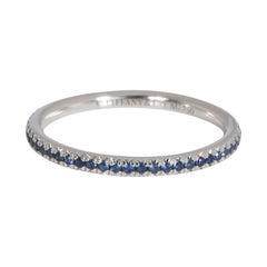 Tiffany & Co. Soleste Blue Sapphire Eternity Band in 18k White Gold