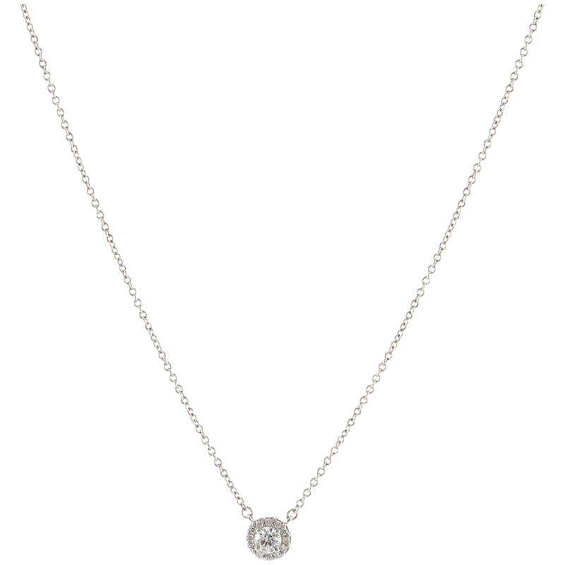 Tiffany and Co. Diamond Gold Necklace at 1stDibs