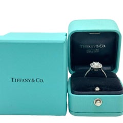 Tiffany & Co Soleste Cushion 1.03 cts G VVS2 Diamond Engagement Ring Platinum